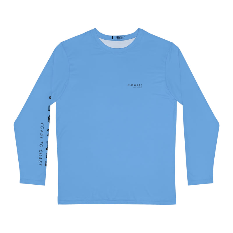 Long Sleeve 100% Polyester Two Surfboard Light Blue