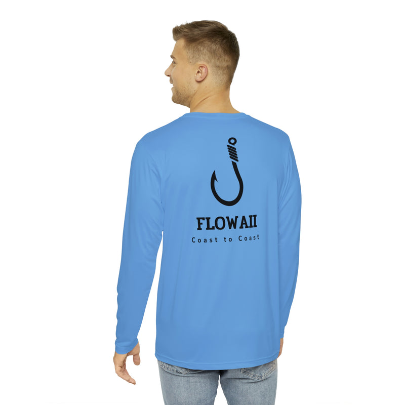 Long Sleeve 100% Polyester Hook Light Blue