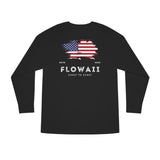 Unisex American Flag Long Sleeve Crewneck Tee