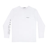 Long Sleeve 100% Polyester Two Surfboard Shirt White