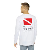 Long Sleeve 100% Polyester Dive Flag White