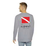 Long Sleeve 100% Polyester Dive Flag Light Grey