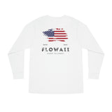 Unisex American Flag Long Sleeve Crewneck Tee