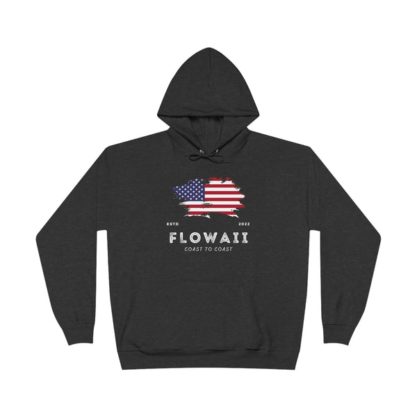 Unisex EcoSmart® Pullover Hoodie Sweatshirt American Flag