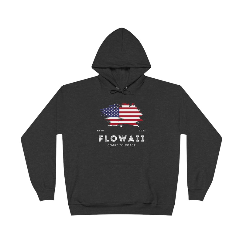 Unisex EcoSmart® Pullover Hoodie Sweatshirt American Flag