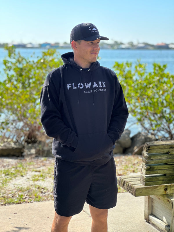 Unisex EcoSmart® Pullover Hoodie Sweatshirt Plain Flowaii Logo